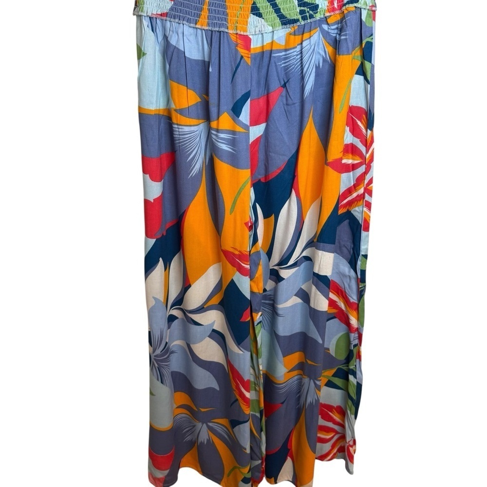 Japna Goa Beachwear | Multicolor Wide Leg Pants | Sz L - Picture 3 of 9